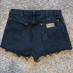 Black Wrangler Shorts
